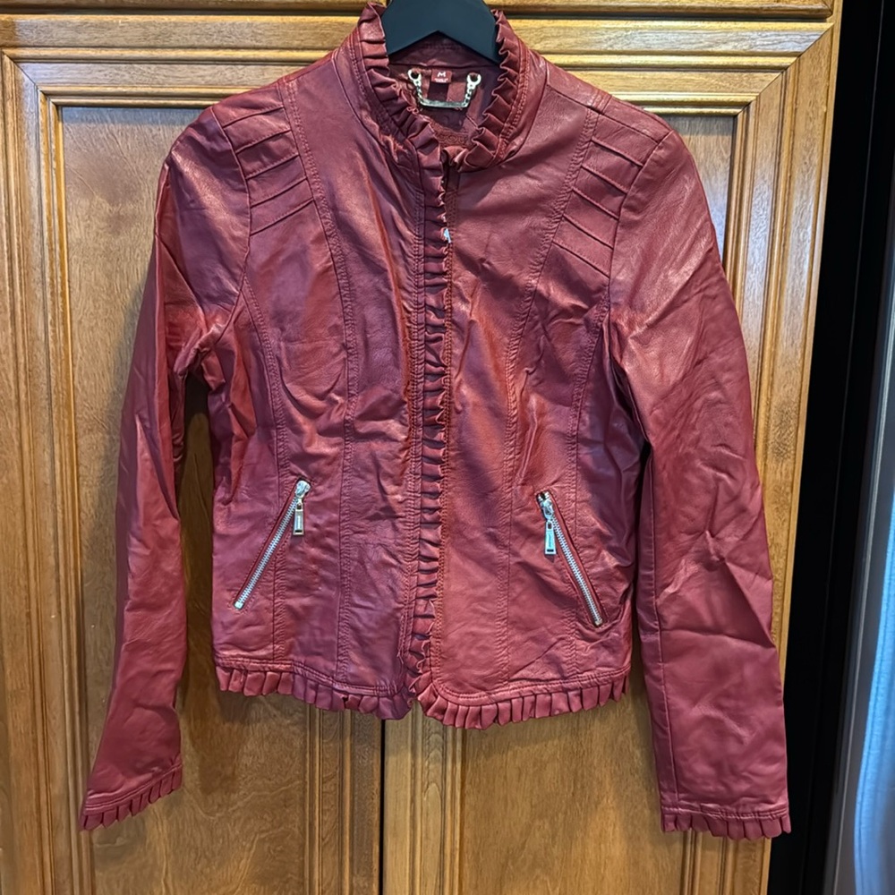 Vintage Jou Jou Vegan Leather Jacket - Size M